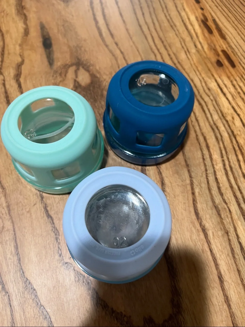 Set of 3 Glass Dressing or anything jars